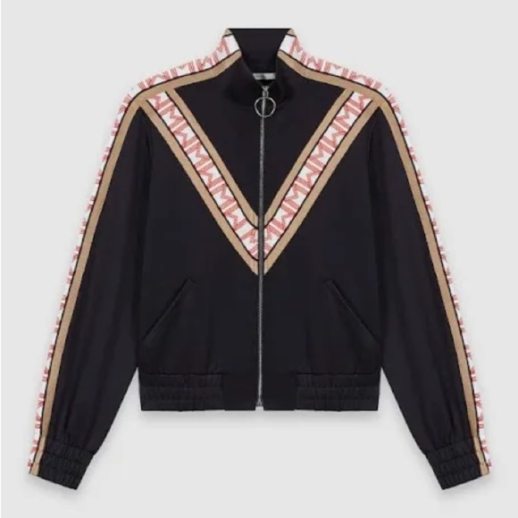 Maje Trevise Zip Up Track Tracksuit Bomber Jacket Maje Size 1 Size Small - Picture 1 of 15